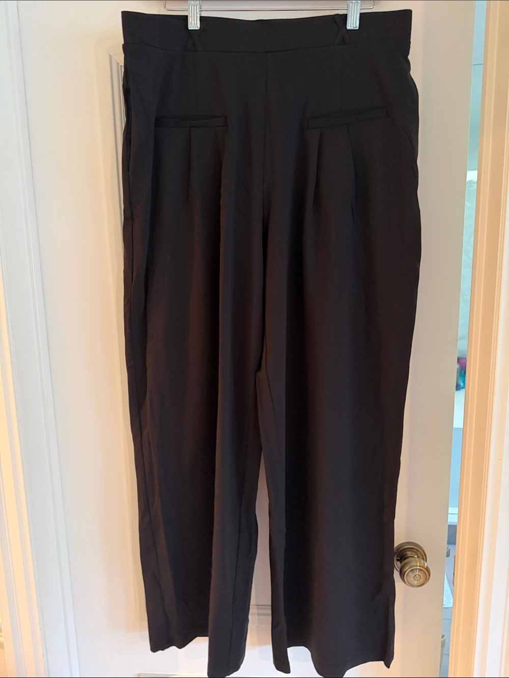 OGL Black Wide Leg Pleated Pants